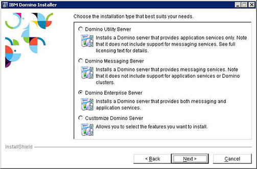 IBM Domino 9 Social Edition Install screen shot