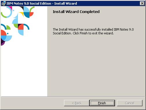 IBM Notes 9 Social Edition Install screen shot